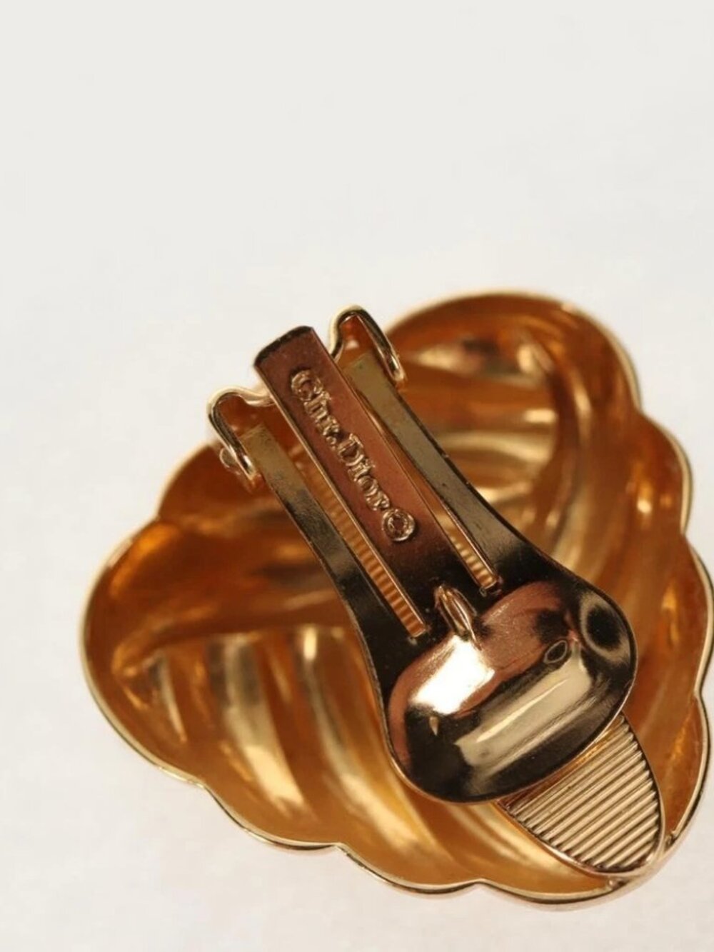 Christian Dior Earring metal 4 Set Gold Auth 155760 - Picture 5 of 14